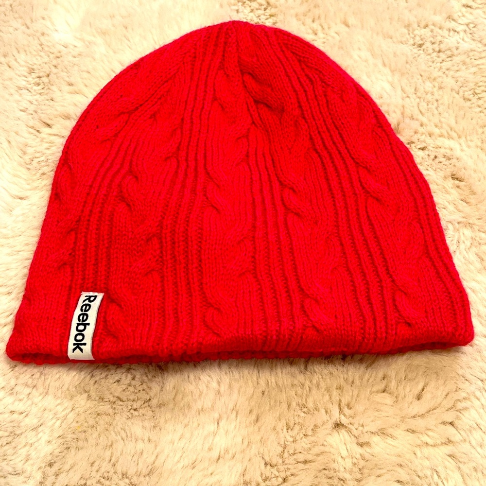 Pink Reebok winter hat beanie!